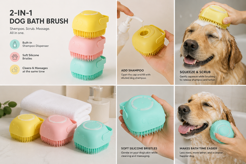 Furrnpaw™ Dog Bath & Massage Brush