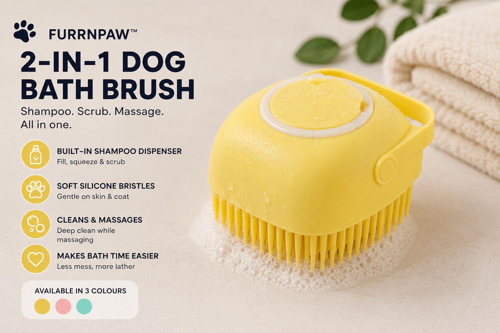 Furrnpaw™ Dog Bath & Massage Brush